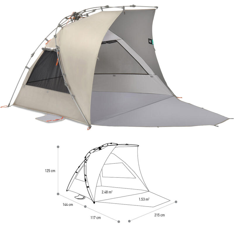 Mousseline de plage Reka Kohu Plus Automatique Secondes Tente UPF50 Recyclé