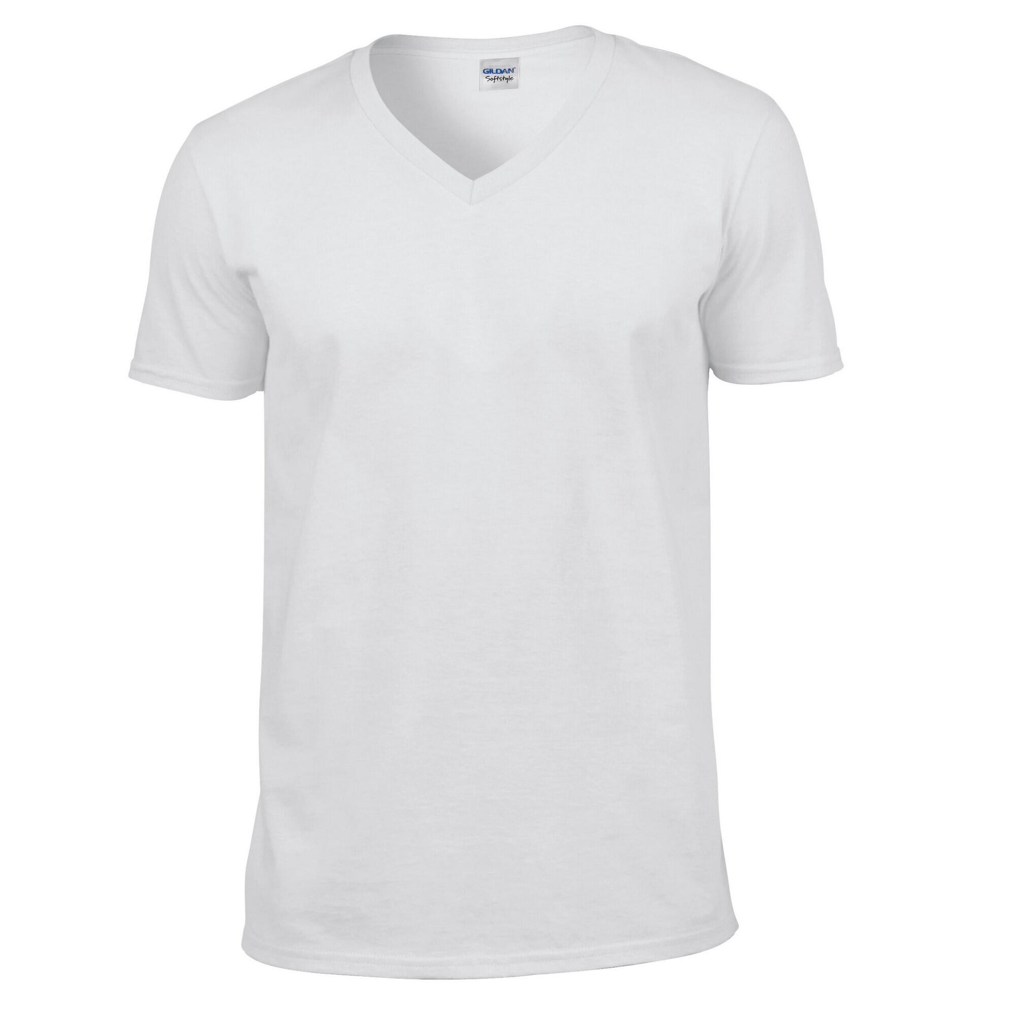 Gildan Unisex Adult Softstyle V Neck T-Shirt