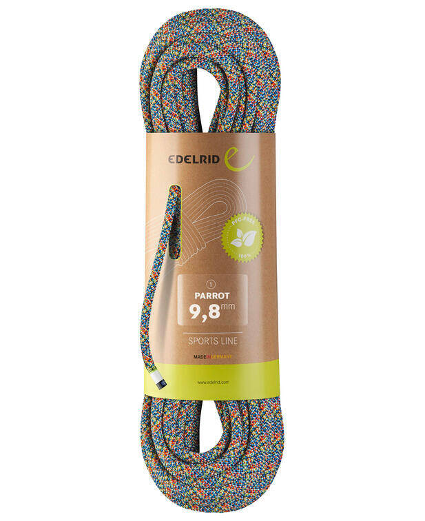 Parrot 9.8 MM 50 MTR Dynamic Climbing Rope, UIAA certified (Material : Polyamide)