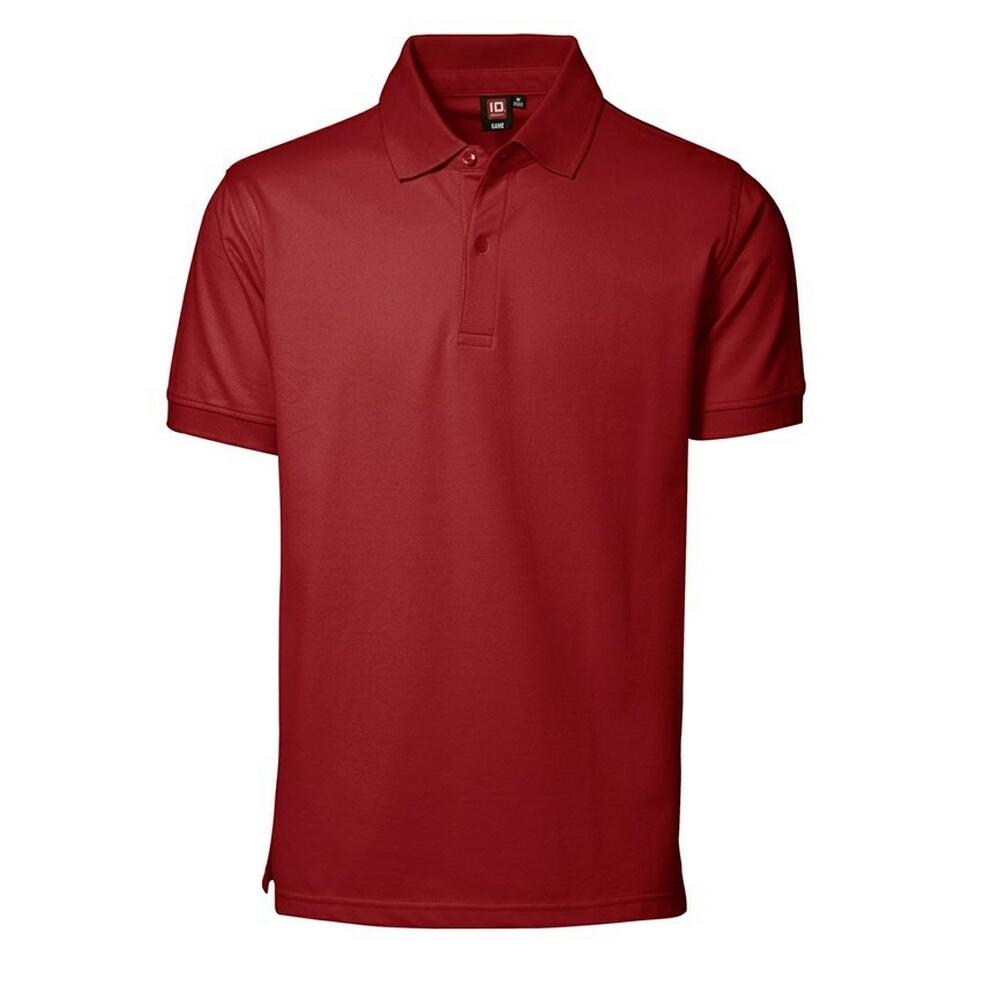 ID Mens Pique Short Sleeve Regular Fitting Polo Shirt