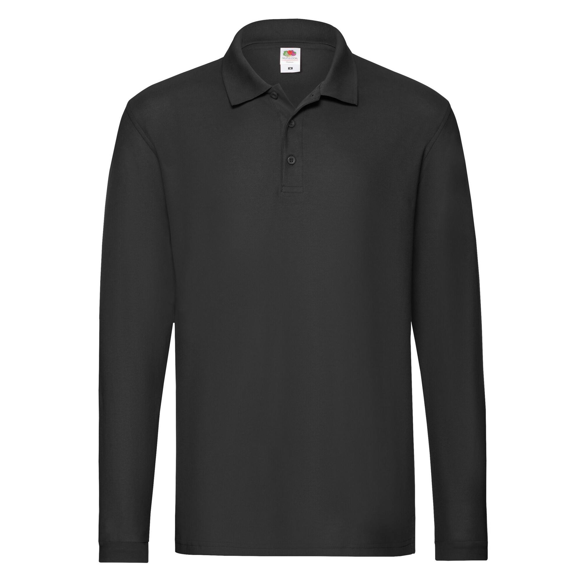 Fruit of the Loom Mens Premium Long-Sleeved Polo Shirt