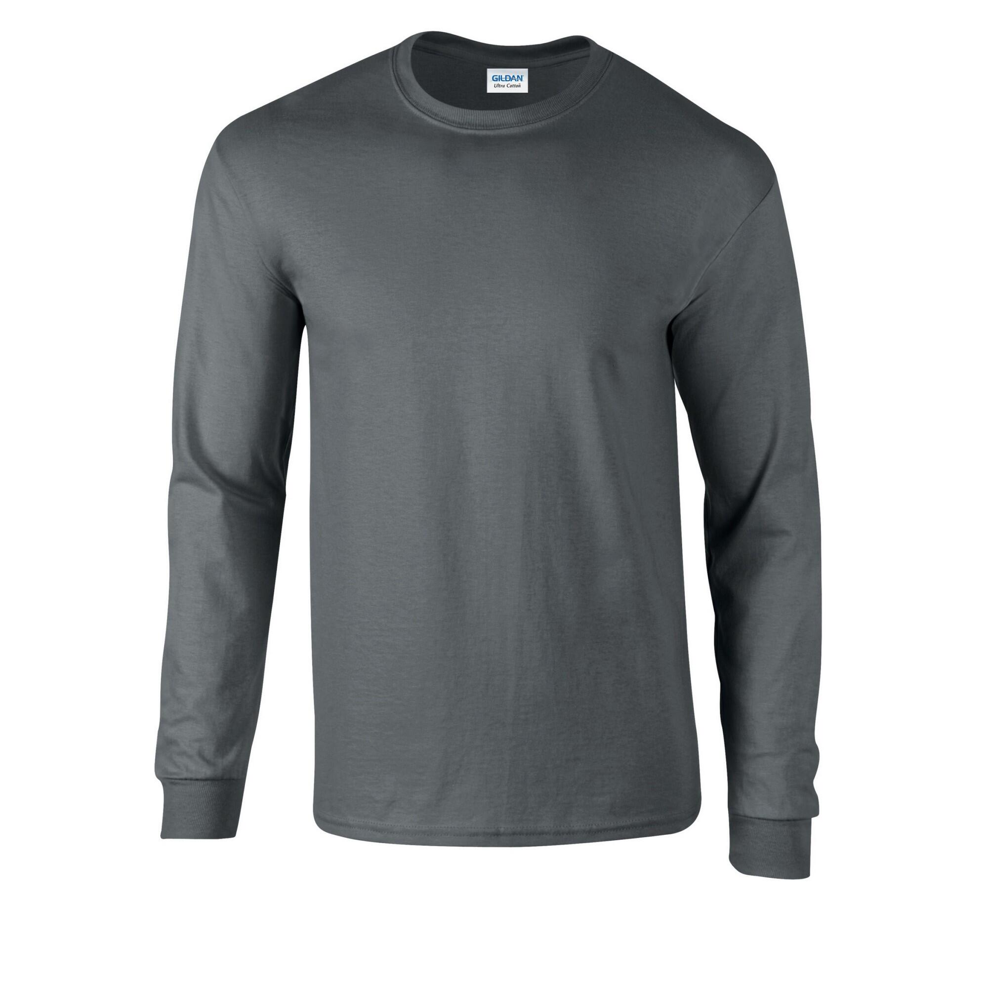 Gildan Unisex Adult Ultra Plain Cotton Long-Sleeved T-Shirt