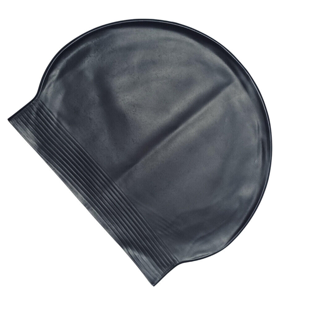 Gorro de Natación Leisis Látex Estándar Negro 3/3