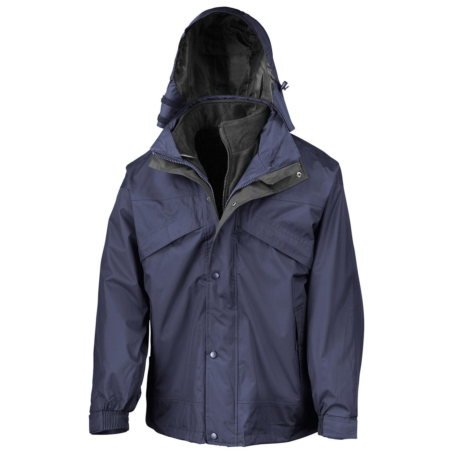 Result Mens Fleece Lined 3 in 1 Waterproof Jacket