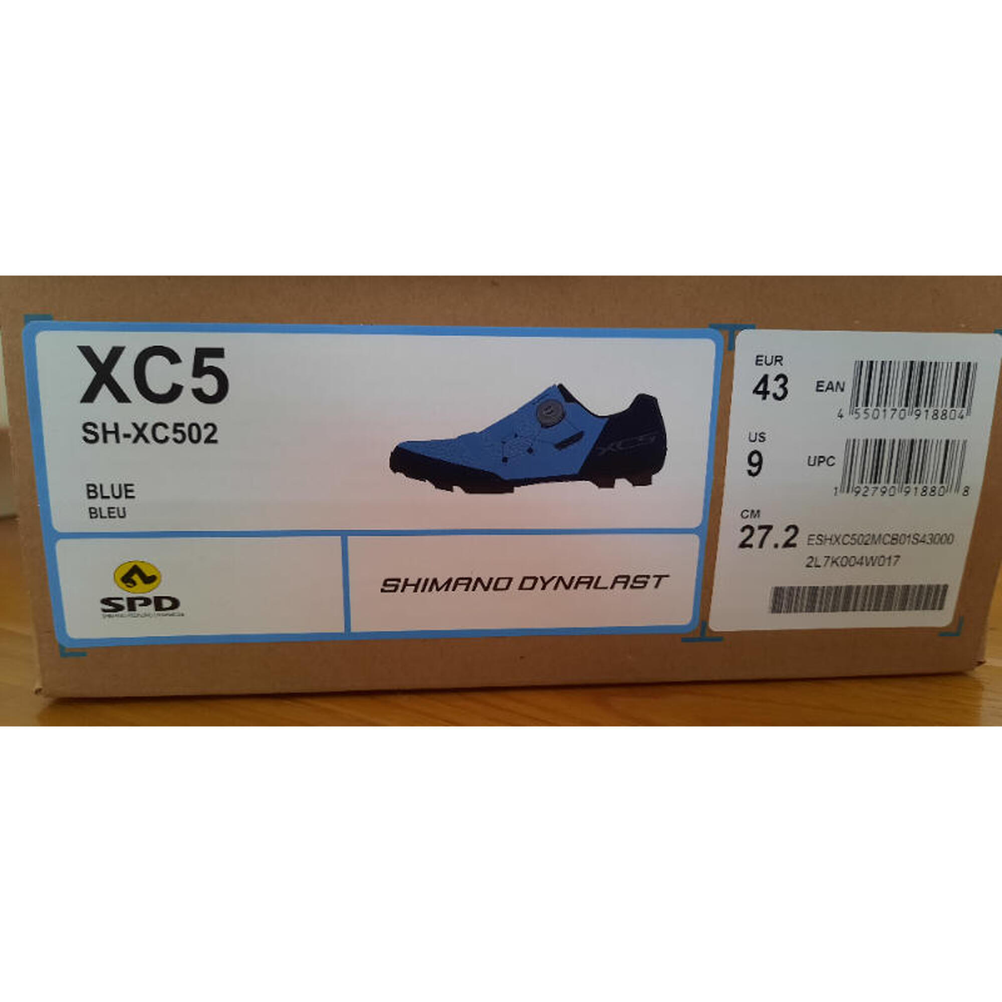 C2C - Shimano XC5 blauw/zwarte fietsschoenen