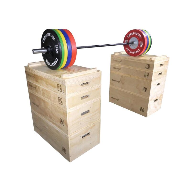 Crossmax Jerk Block Set aus Holz - Plyo Box Set