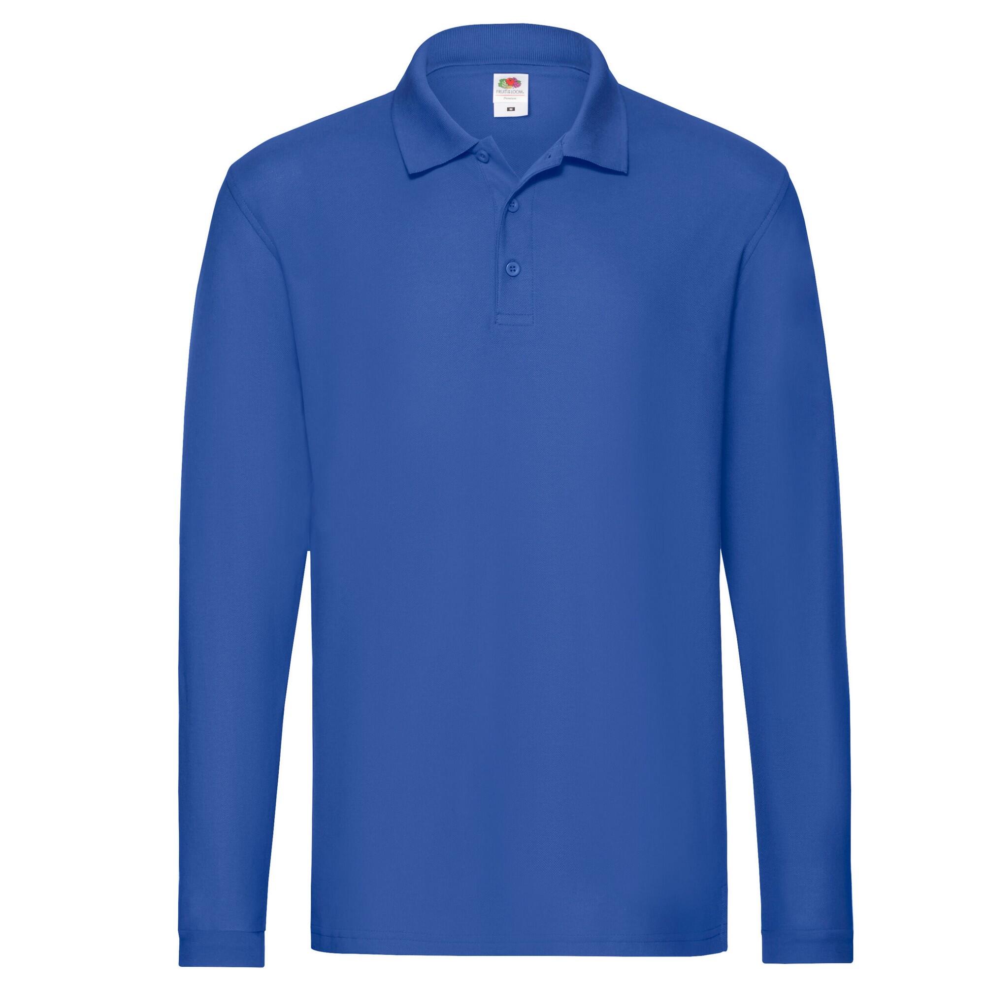 Fruit of the Loom Mens Premium Pique Long-Sleeved Polo Shirt