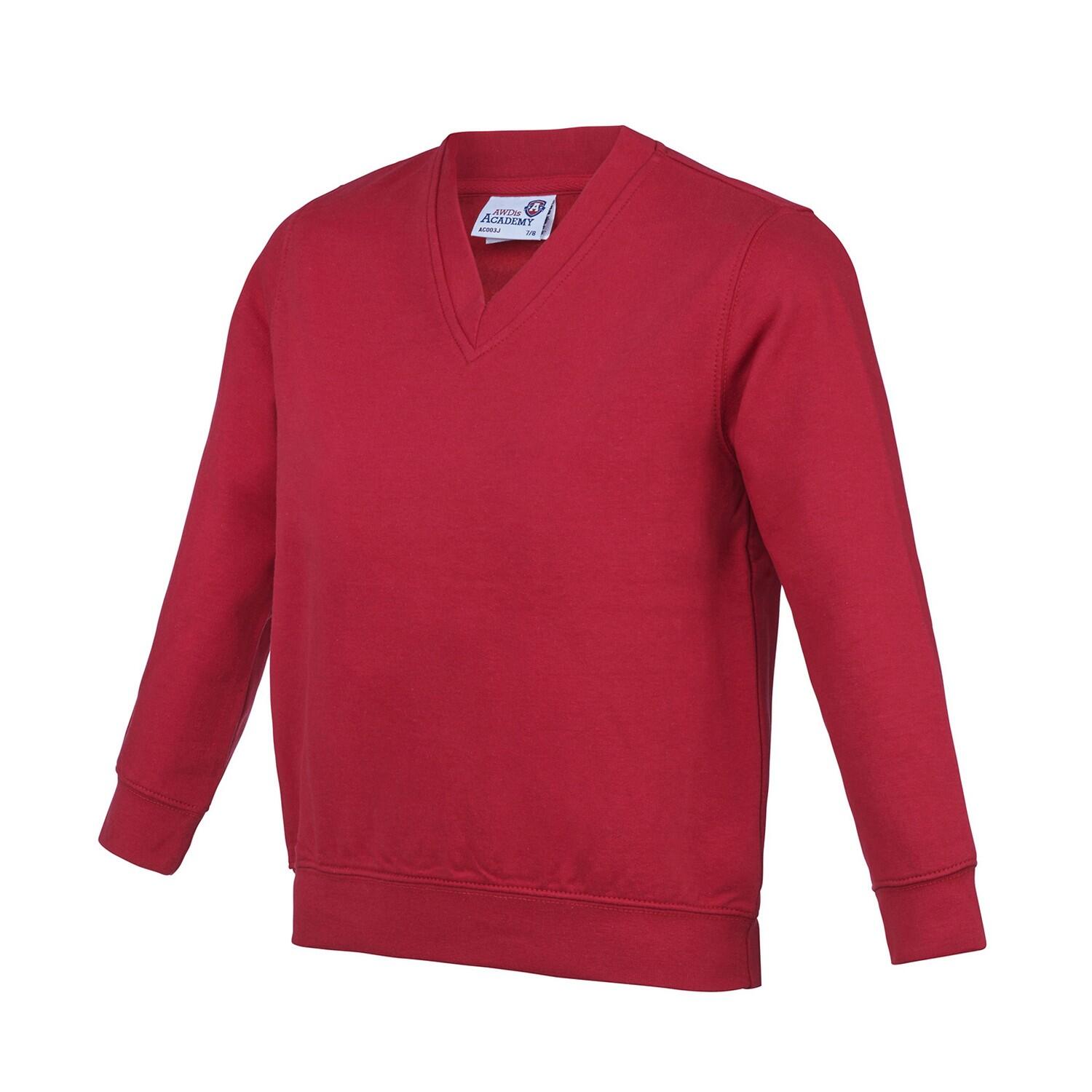 Awdis Childrens/Kids Academy V Neck Sweatshirt