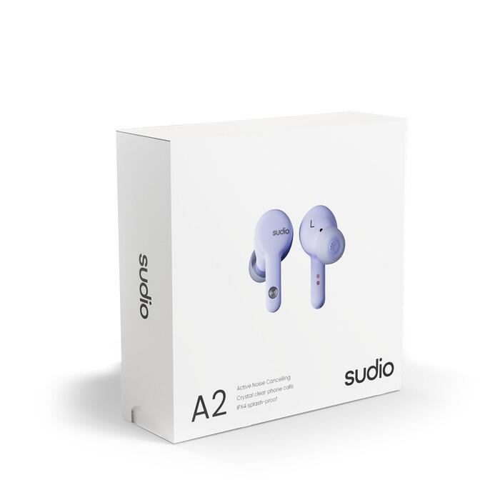 Ecouteurs sans fil Bluetooth Sudio A2-Water Resistant-Autonomie 30h-Violet 6/7
