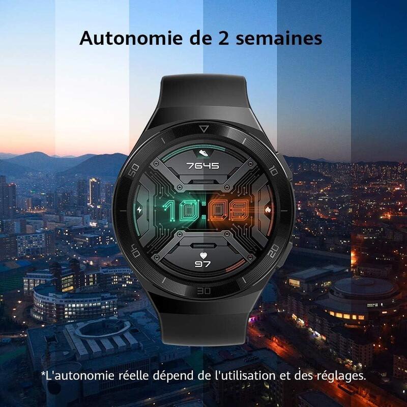 Montre connectée HUAWEI WATCH GT 2E noire