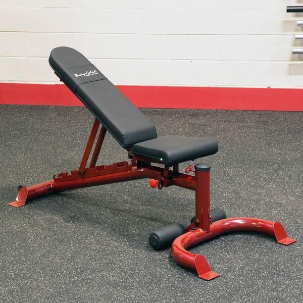 Banc Plat Incliné/Déclinant Body-Solid - Rouge