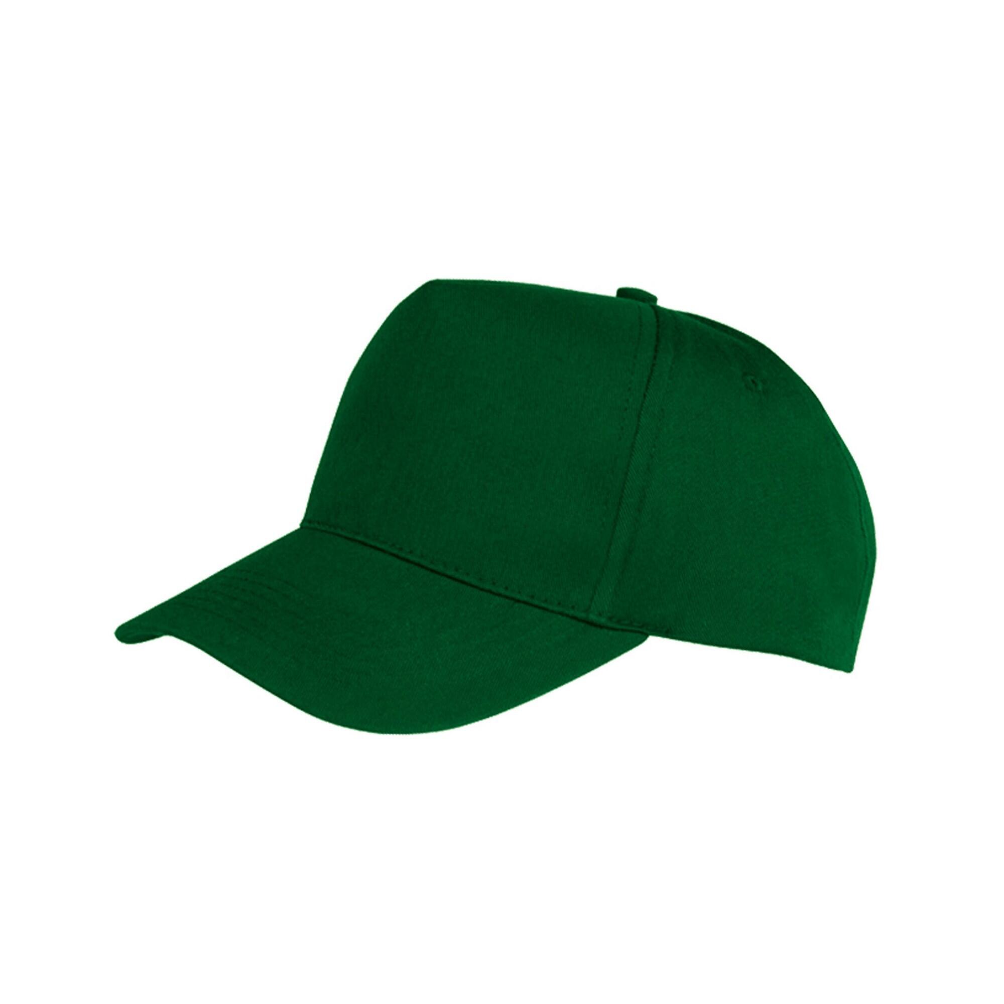 Result Headwear Boston 5 Panel Polycotton Baseball Cap