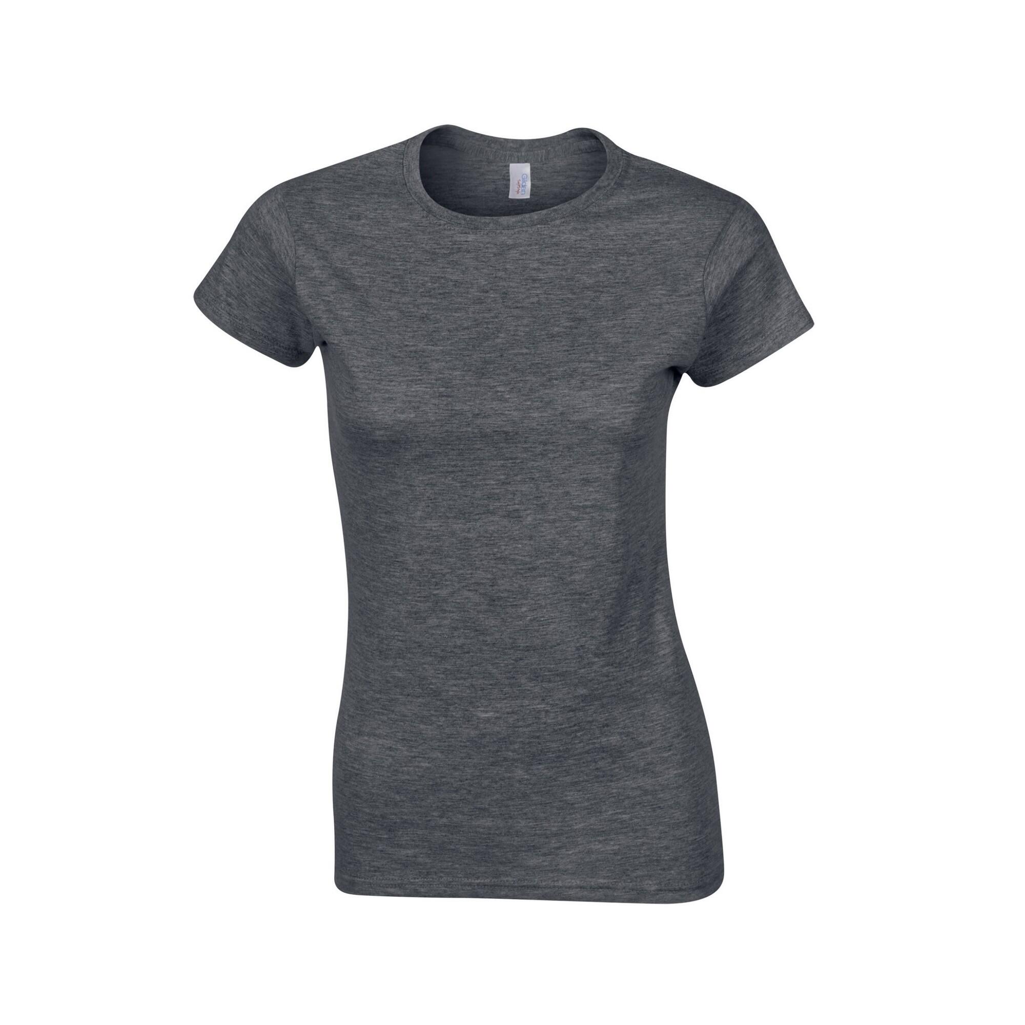 Gildan Womens/Ladies Softstyle Heather Ringspun Cotton Fitted T-Shirt