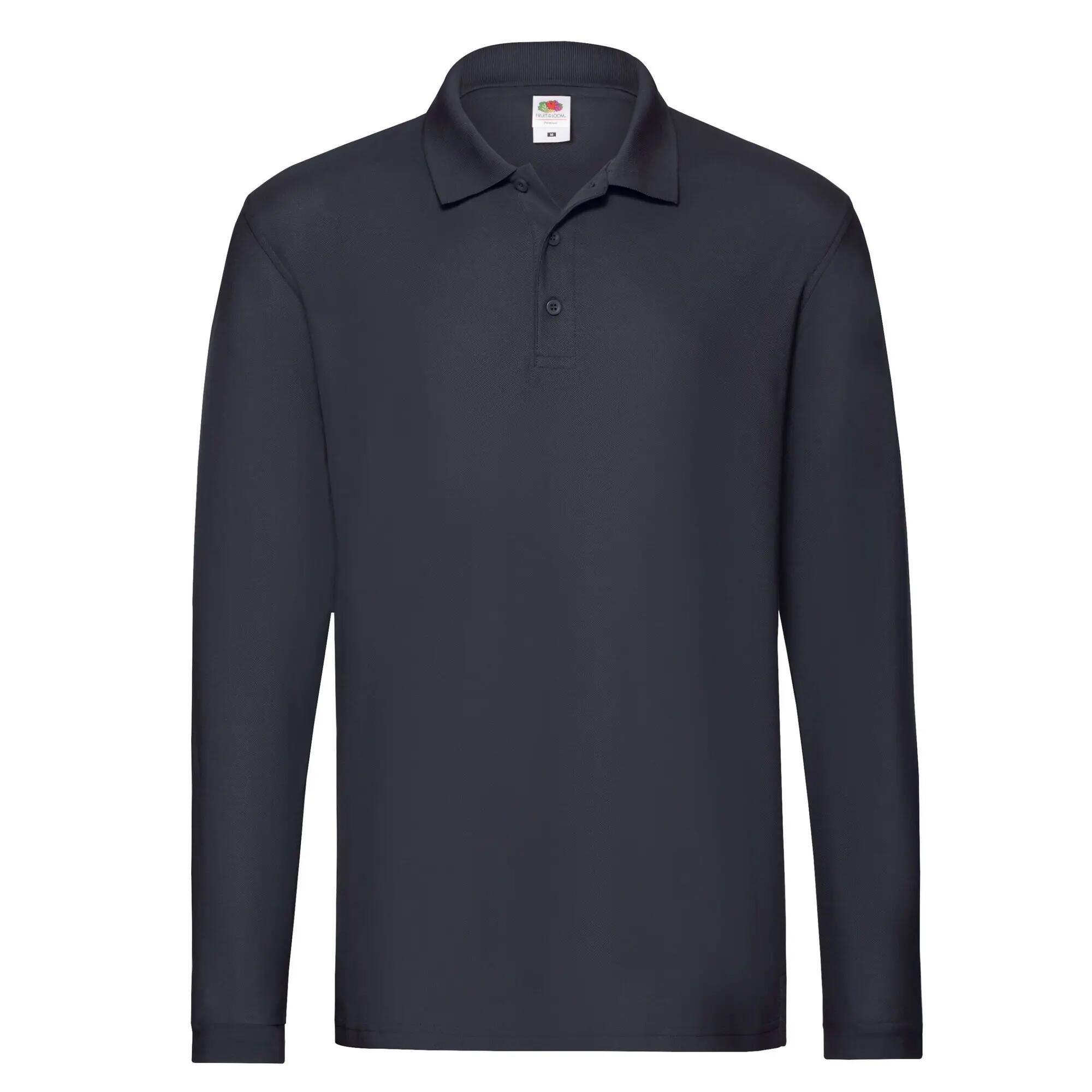 Fruit of the Loom Mens Premium Long-Sleeved Polo Shirt