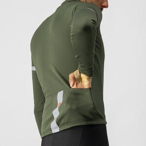 castelli　FONDO 2 JERSEY FZサイズXS Castelli Fondo 2 Jersey FZ - Military Green/Silver Reflex