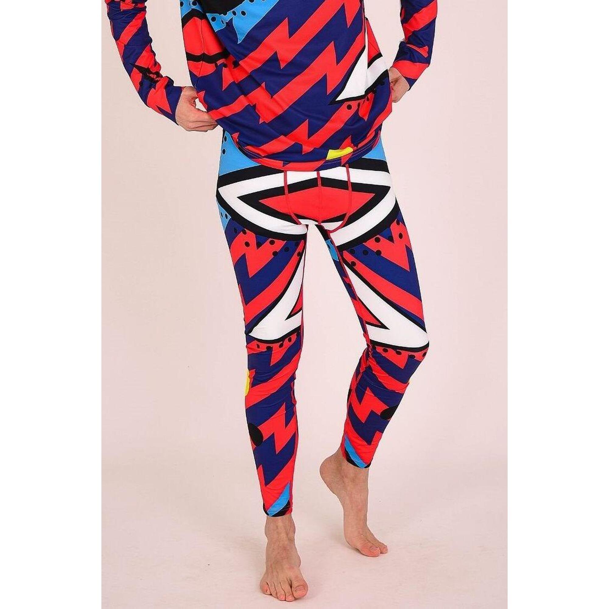 Oosc - Pantalon De Base Fresh Prince Pour Hommes - Sous Vêtement Bas - Bleu|jaune|multicolore|orange - Petit - Decathlon