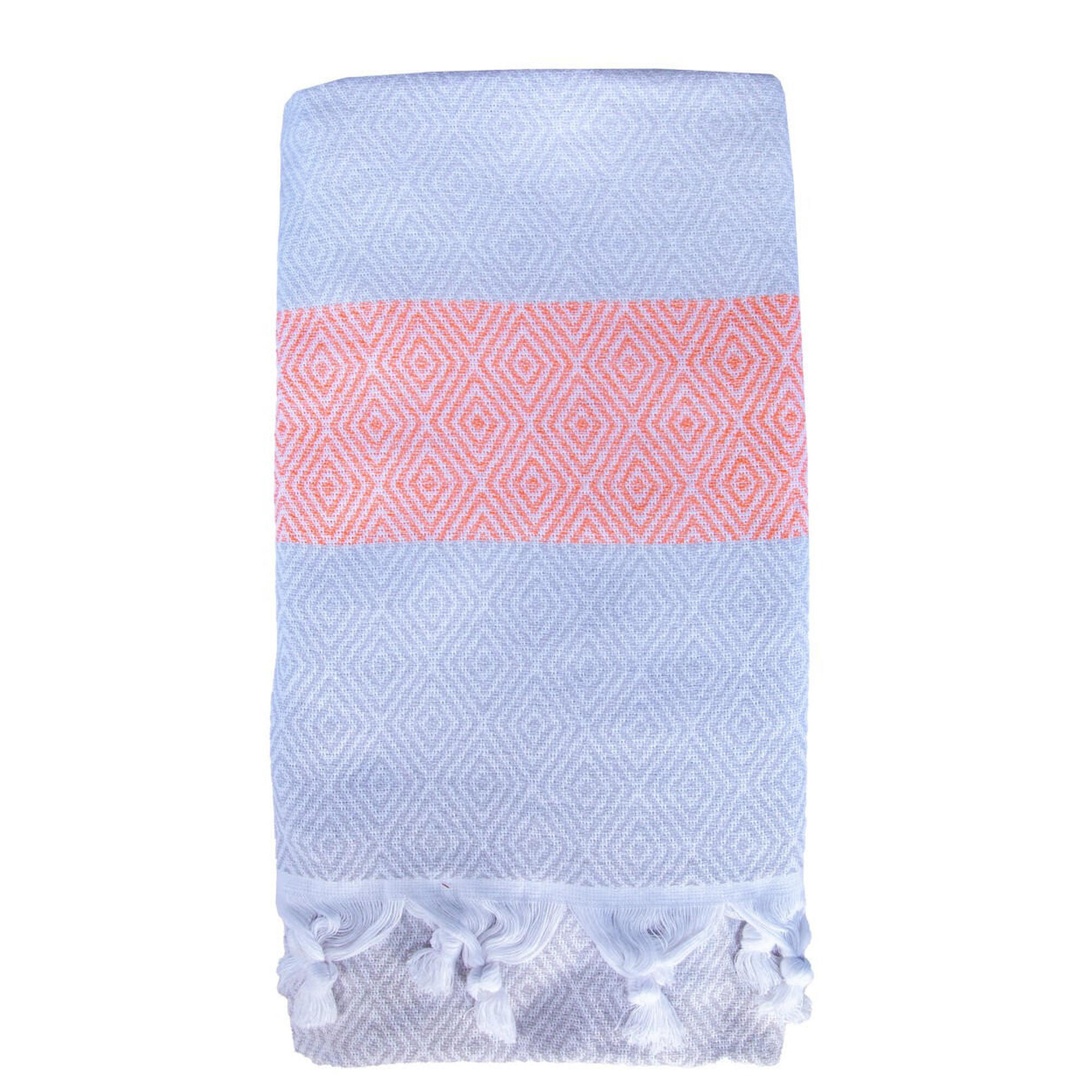 Sun & Surf - Diamant Pestamal 100x180 Avec Boucle - Serviette - Orange - Taille Unique - Decathlon