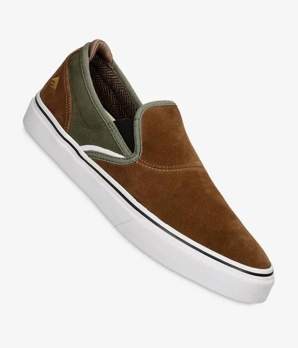 Wino G6 Slip On Brown/Green Shoe 2/3