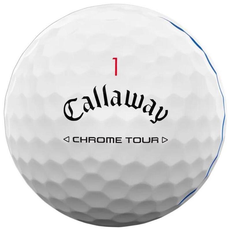 Boite de 12 Balles de Golf Callaway Chrome Tour Triple Track