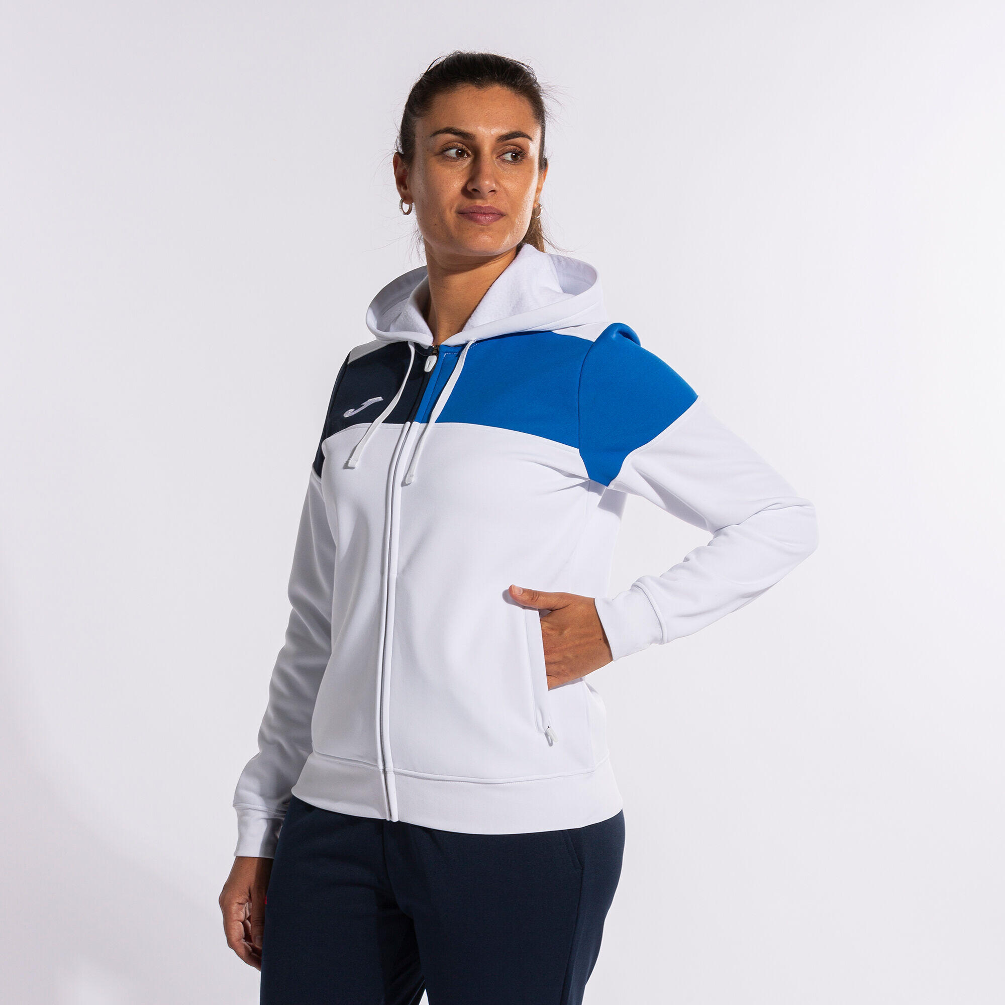 Veste À Capuche Football Femme Joma Crew V Blanc 4/7