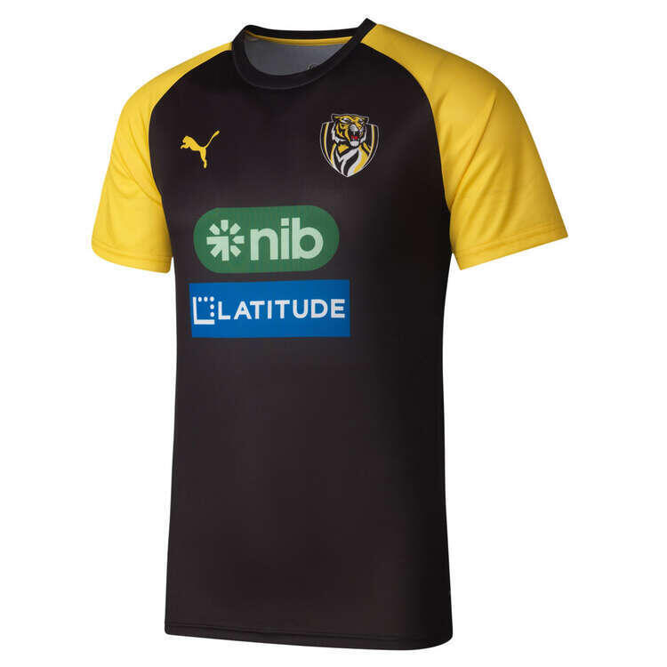 Richmond Tigers AFL PUMA Mens Replica Training Tee | Black