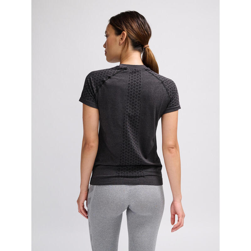 Camiseta Hmlci Yoga Mujer Elástico De Secado Rápido Sin Costuras Hummel