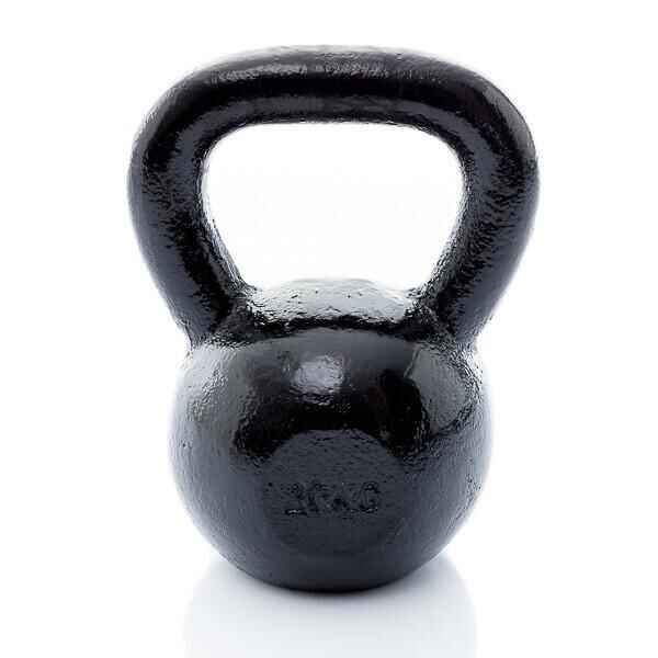Kettlebell aus Gusseisen - Schwarz - 20 kg