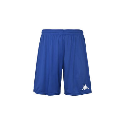 Pantaloni corti da uomo in poliestere blu da calcio