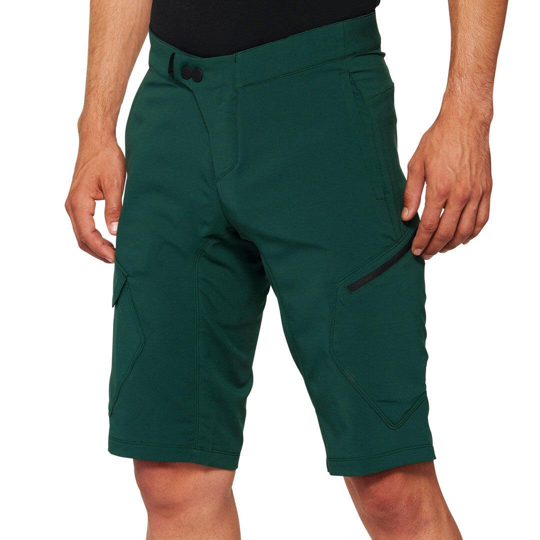 100 Percent RIDECAMP Shorts Forest Green