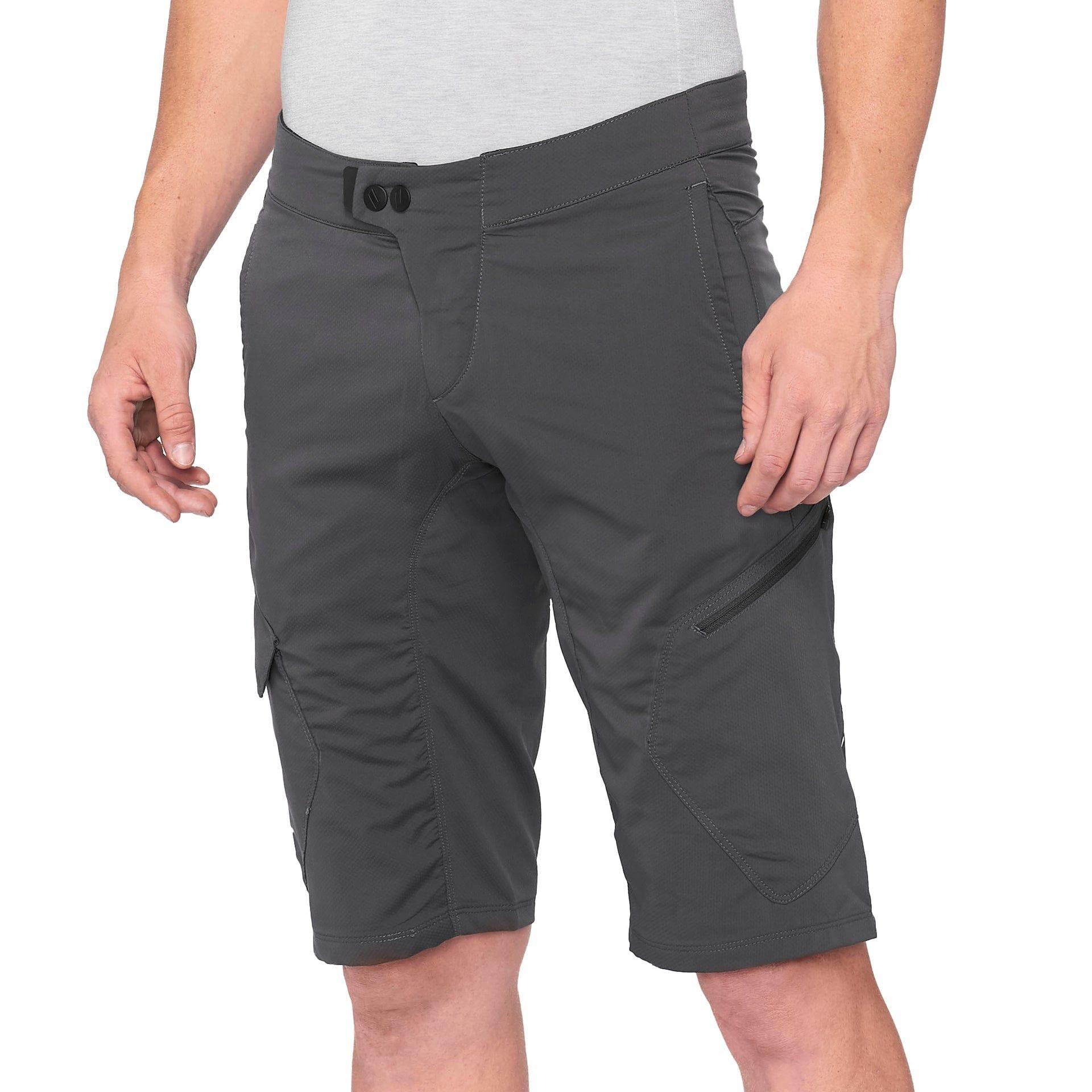 100 Percent RIDECAMP Shorts Charcoal