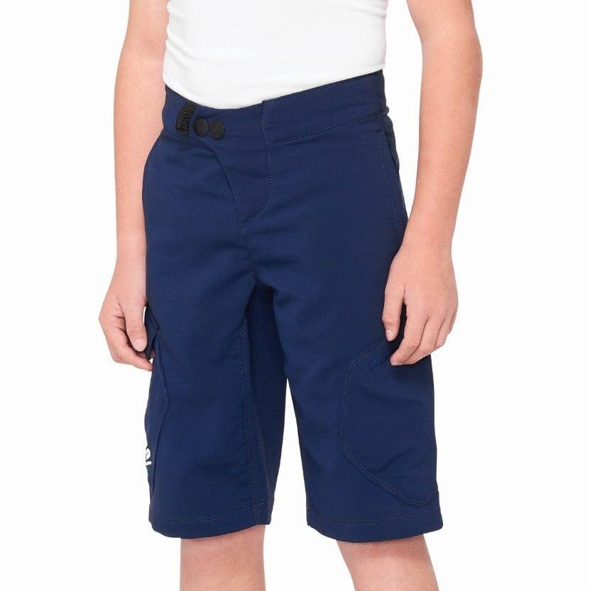 100 Percent RIDECAMP Youth Shorts Navy