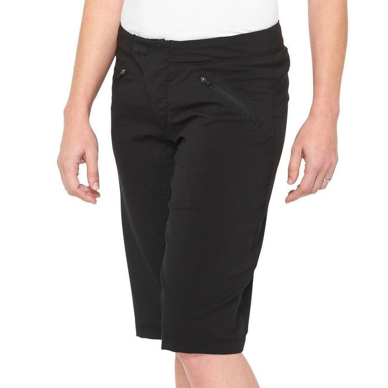 100 Percent RIDECAMP Women's Shorts w/Liner Black