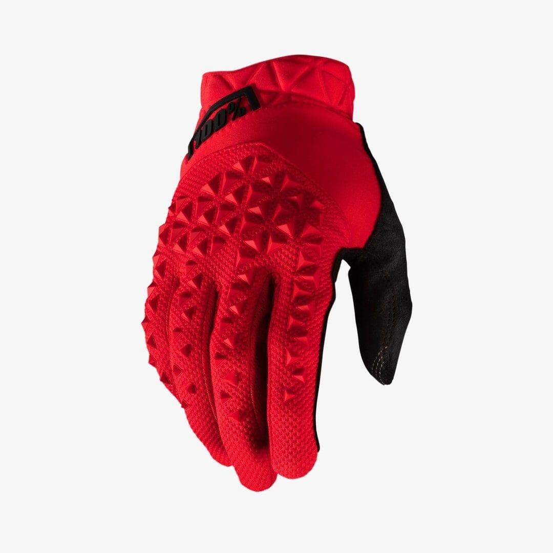 100 Percent GEOMATIC Gloves Red