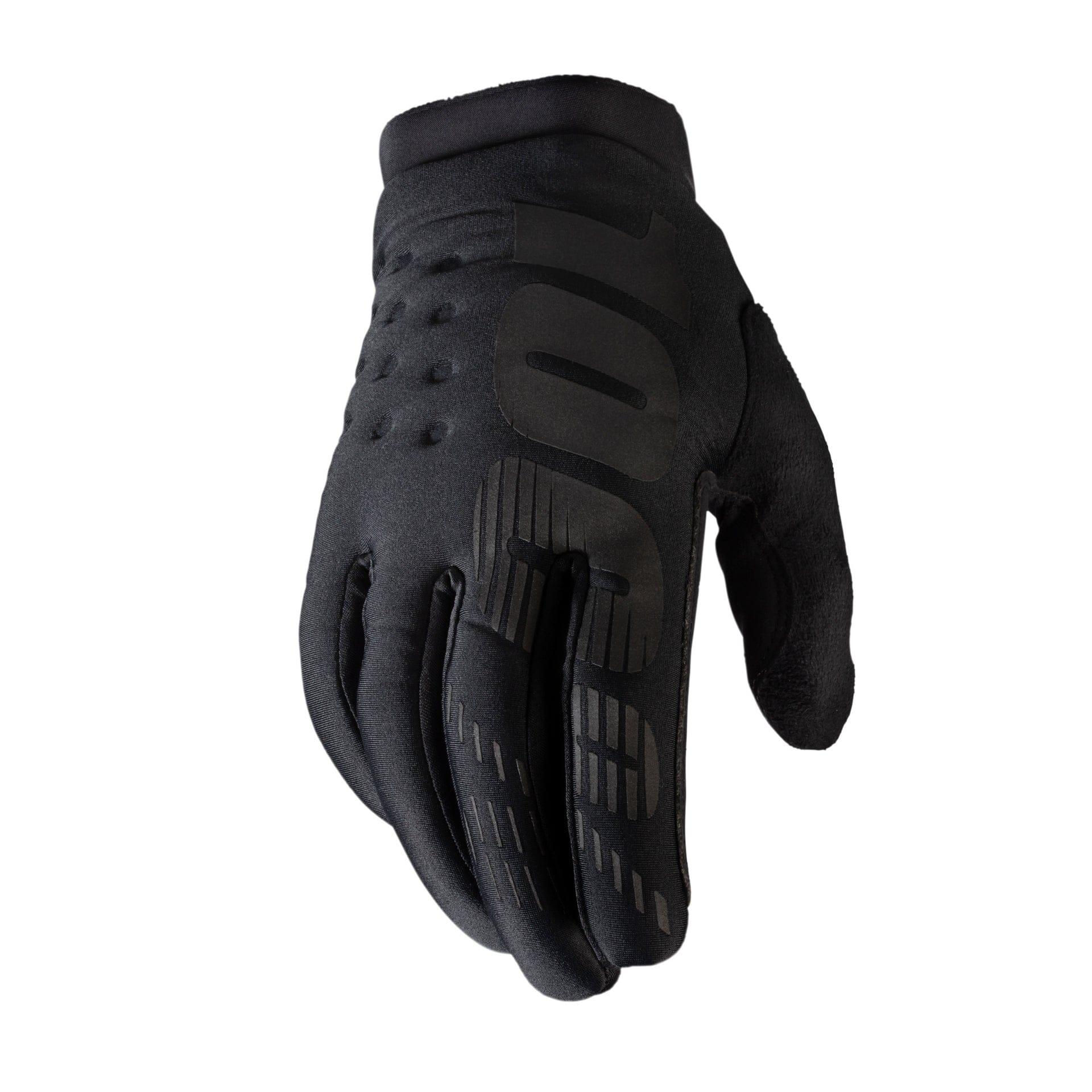 100 Percent BRISKER Gloves Black