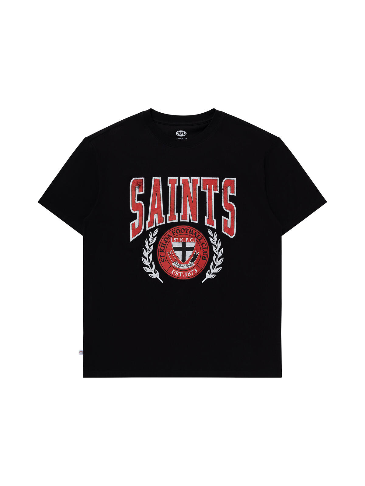 St Kilda Saints AFL Mens Graphic Arch Tee | Black