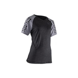 Maillot Manches Courtes Femme Leatt MTB All Mountain 2.0 Noir/Gris