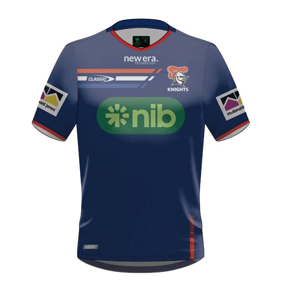 Newcastle Knights 2024 Classic Mens Training Tee - Navy