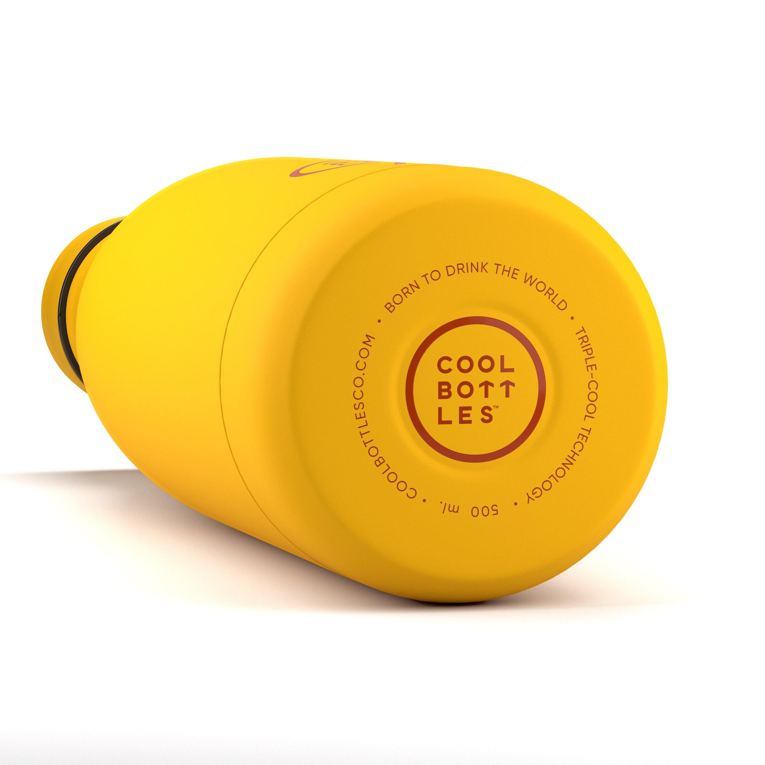 Botella Térmica Acero Inox. Cool Bottles. Con envío gratis. Vivid Yellow 750ml 3/4