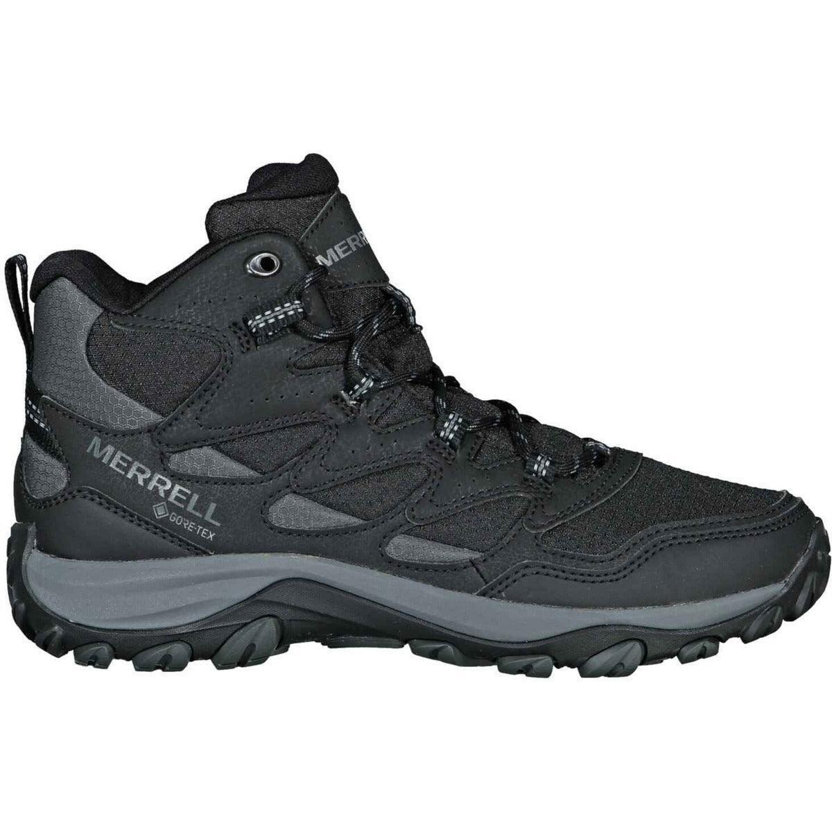 Merrell - Chaussures Randonnée Hommes Merrell West Rim Sport Mid Gtx - Chaussures De Sport - Noir - 43 - Decathlon