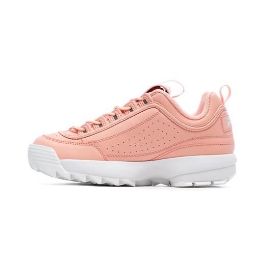 Zapatillas Sneakers Mujer Fila Disruptor rosa blanco