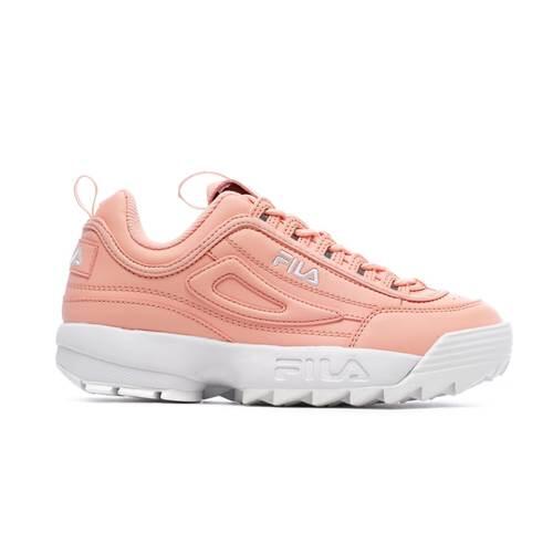 Zapatillas Sneakers Mujer Fila Disruptor rosa blanco