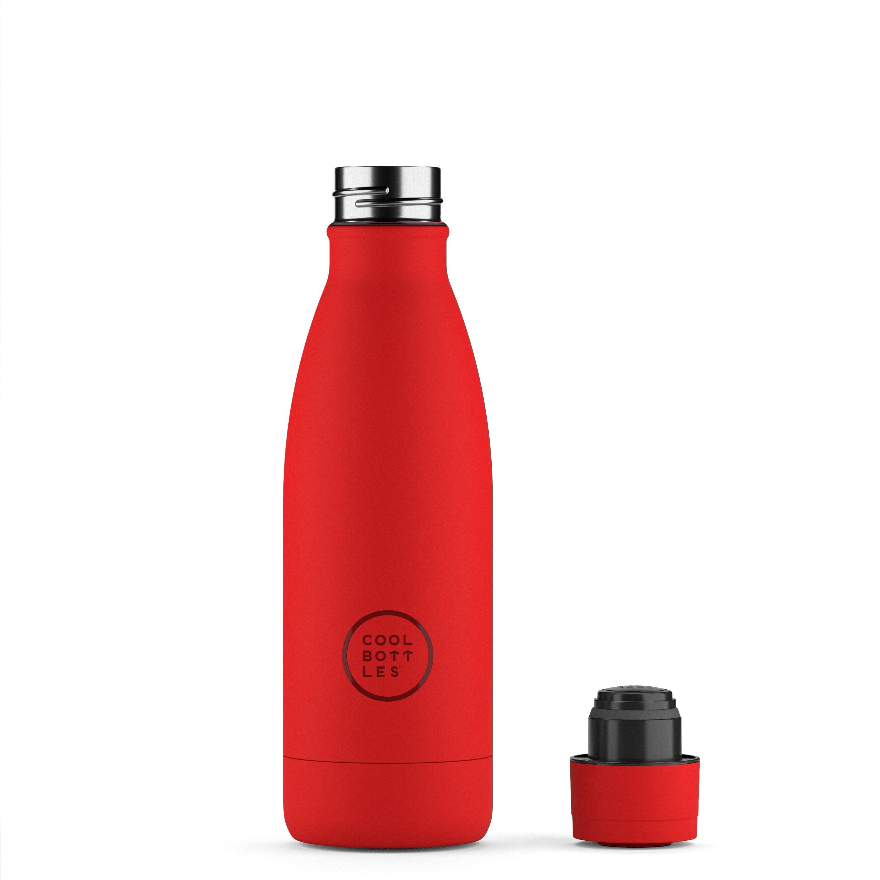 Botella Térmica Acero Inox. Cool Bottles. Con envío gratis. Vivid Red 350ml 2/4