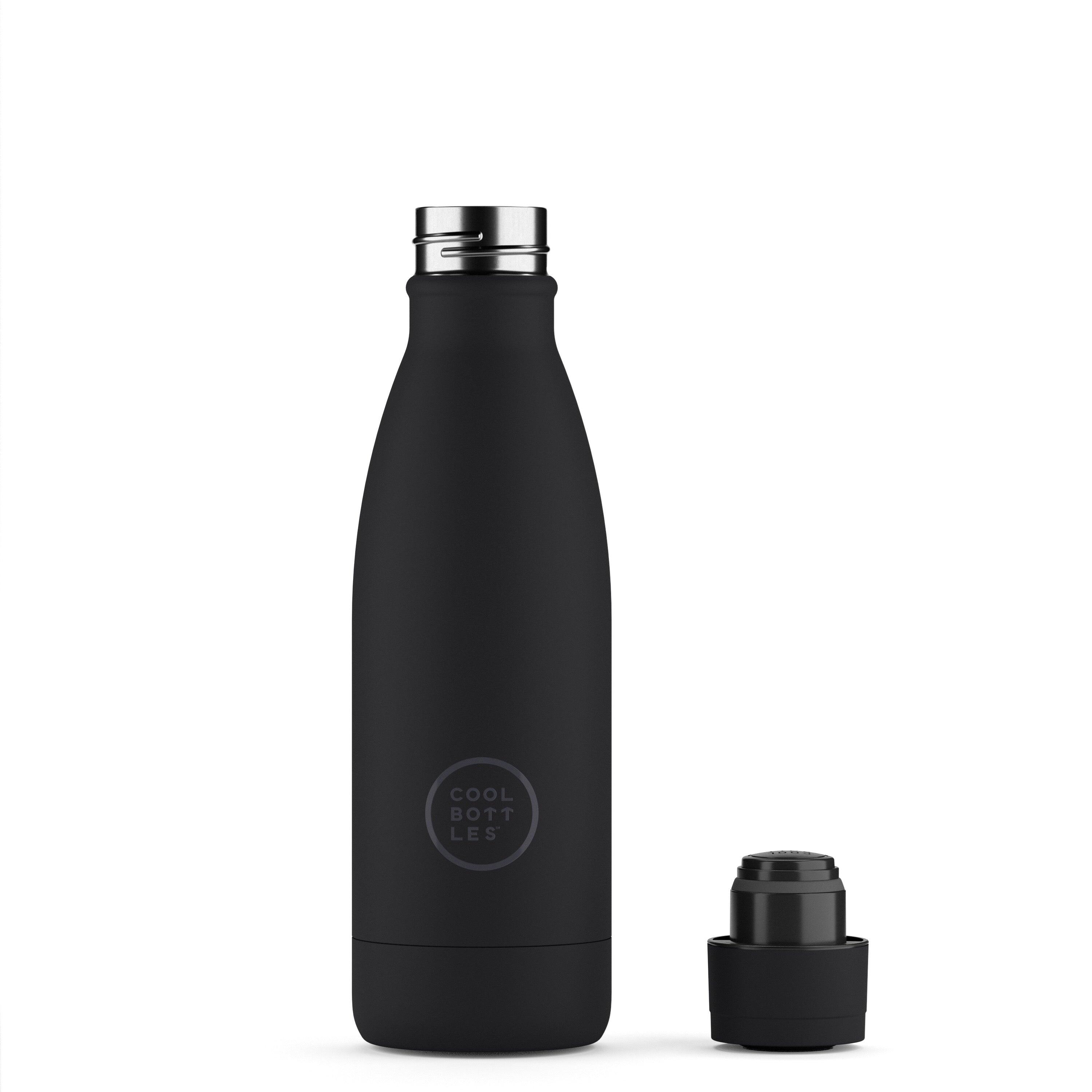 Botella Térmica Acero Inox. Cool Bottles. Con envío gratis. Mono Black 350ml 2/4