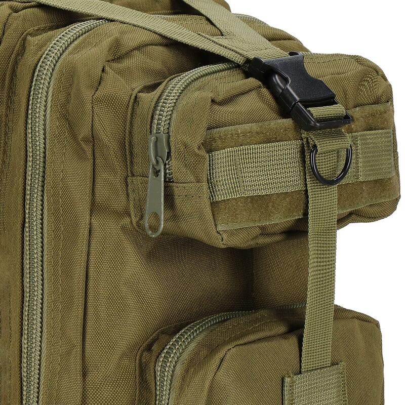 Rucsac tactic, Springos, 4 compartimente,38 L, verde kaki, 29x25x50 cm