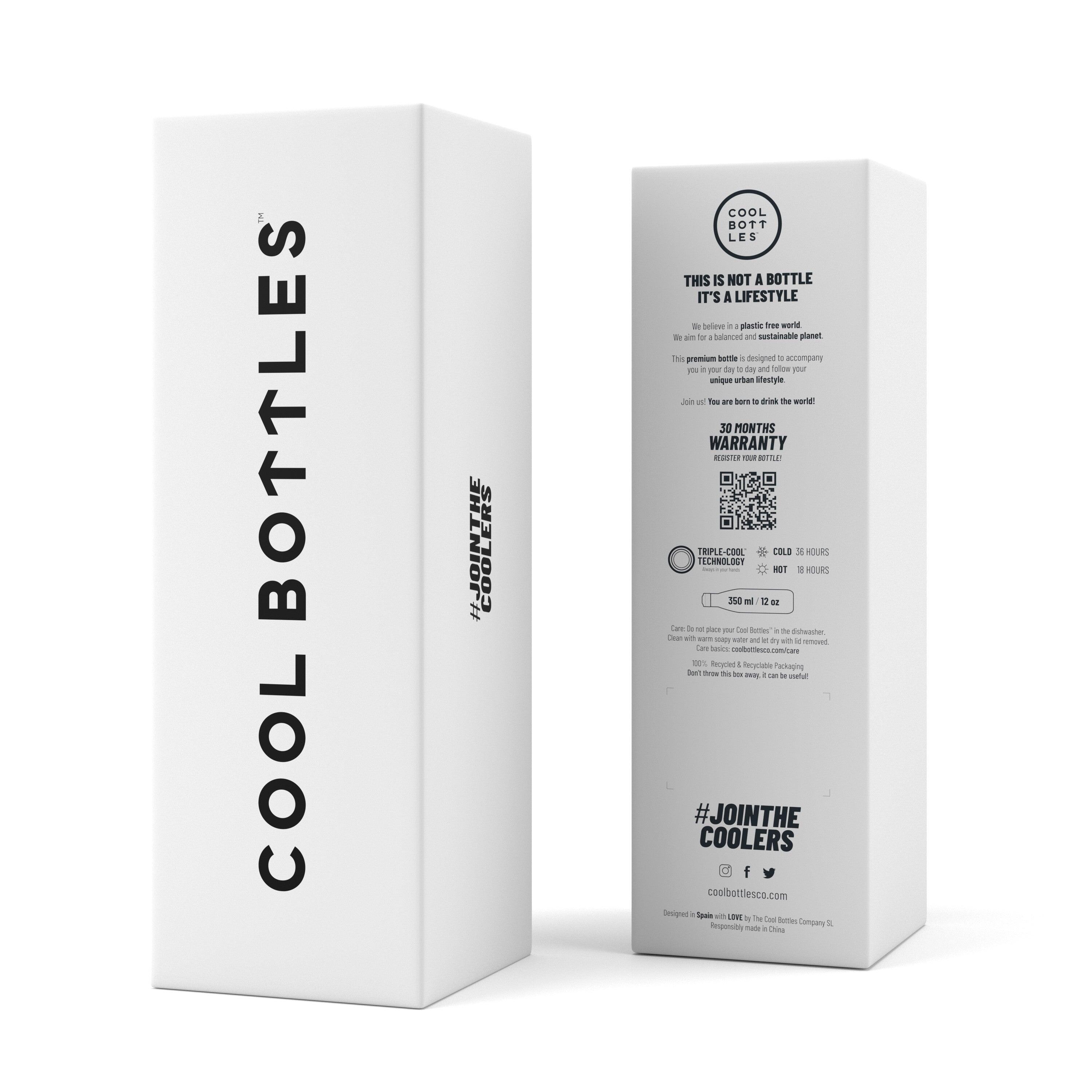 Botella Térmica Acero Inox. Cool Bottles. Con envío gratis. Metallic Rose 350ml 4/4