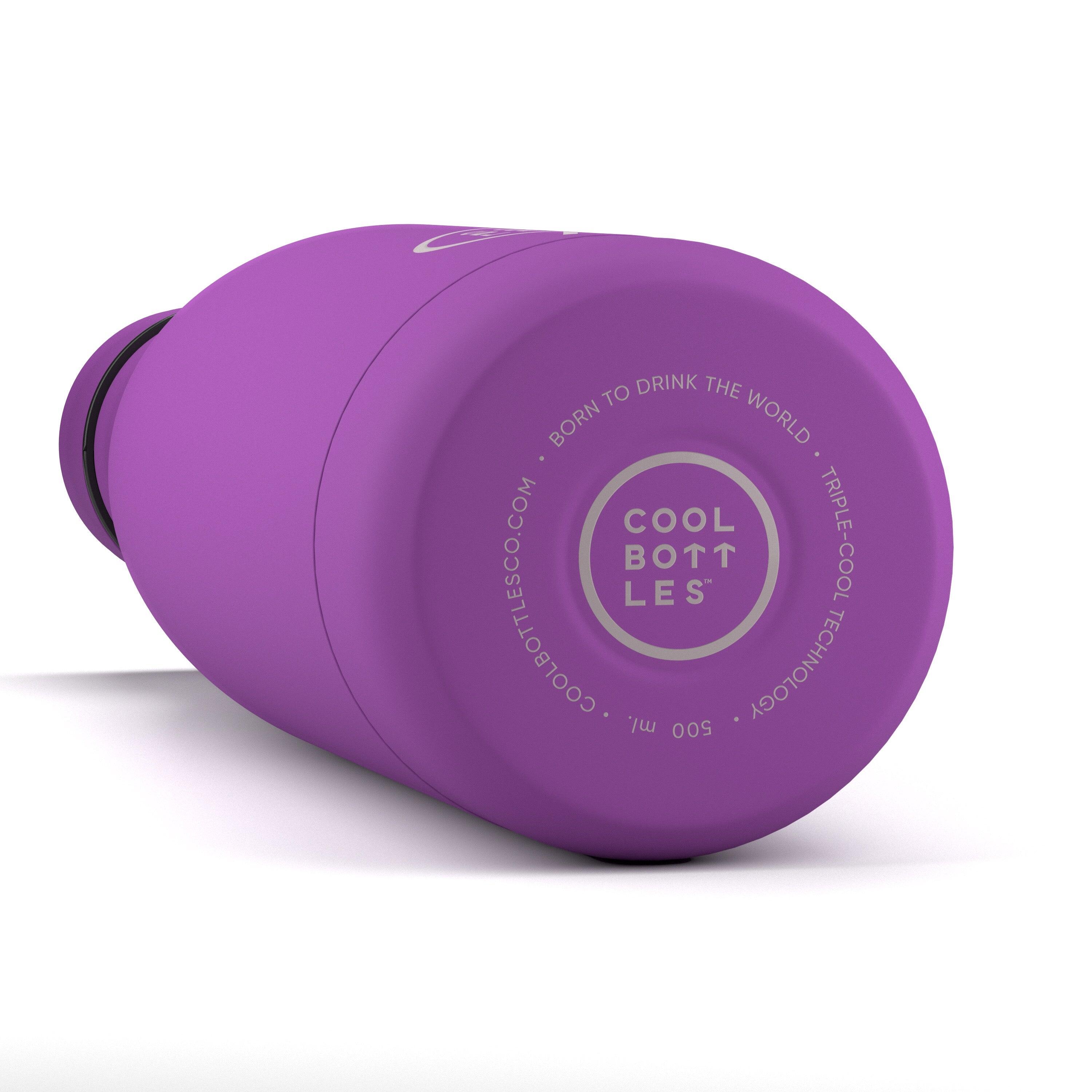 Botella Térmica Acero Inox. Cool Bottles. Con envío gratis. Vivid Violet 350ml 3/4