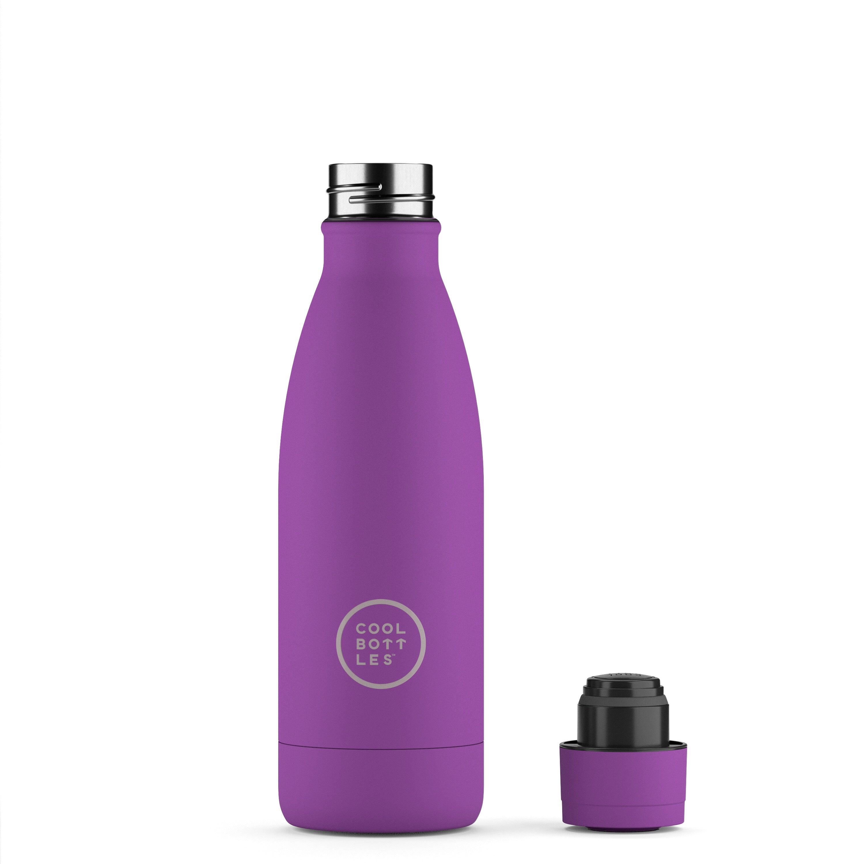 Botella Térmica Acero Inox. Cool Bottles. Con envío gratis. Vivid Violet 350ml 2/4