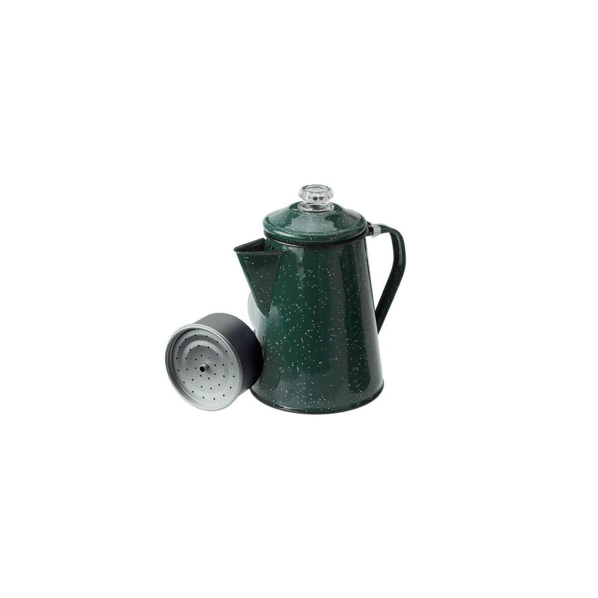 Gsi Outdoors - Percolatrice Gsi Outdoors Émaillée 8 Tasses Acier Trois Couches Vert Camping - Batterie De Cuisine - Vert - No Size - Decathlon