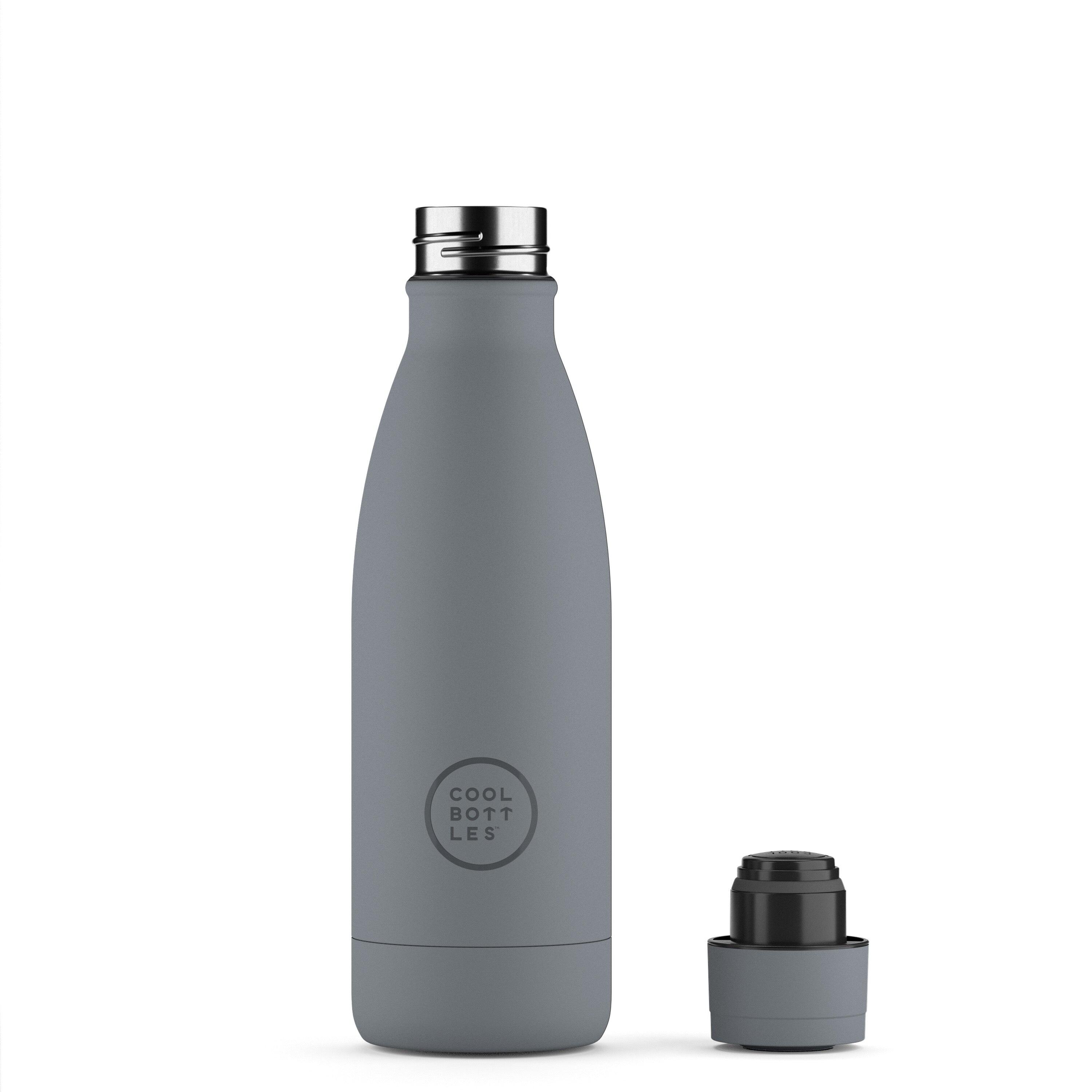 Botella Térmica Acero Inox. Cool Bottles. Con envío gratis. Pastel Grey 350ml 2/4