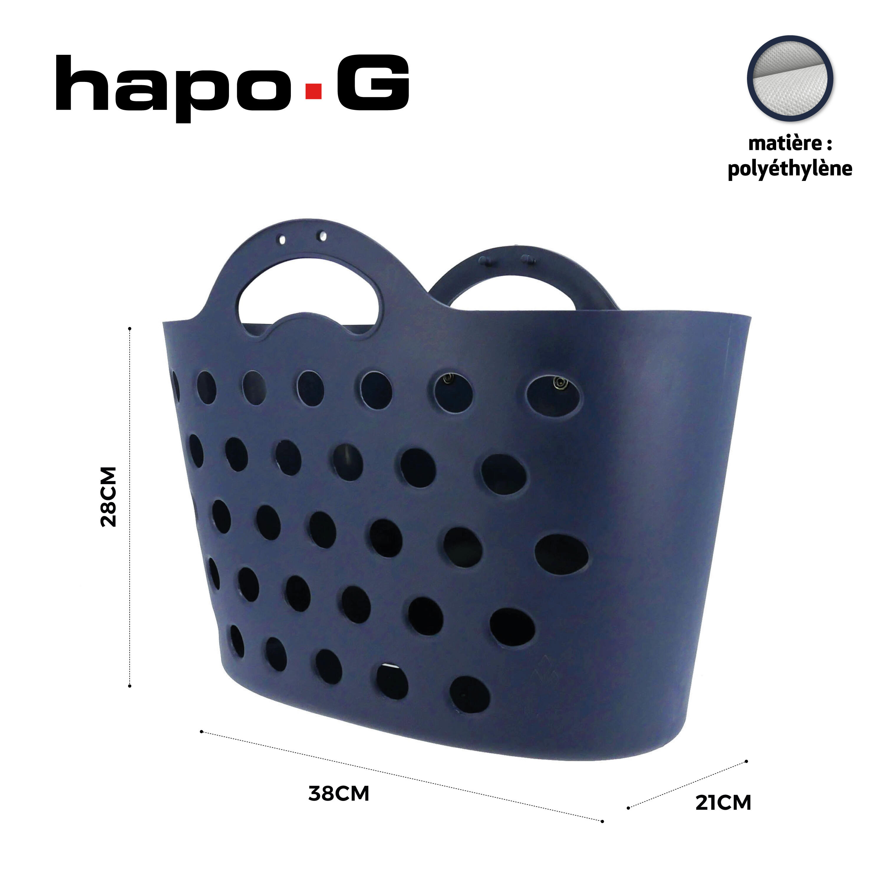 Cestino alla moda un attacco portapacchi Hapo-G 3/6